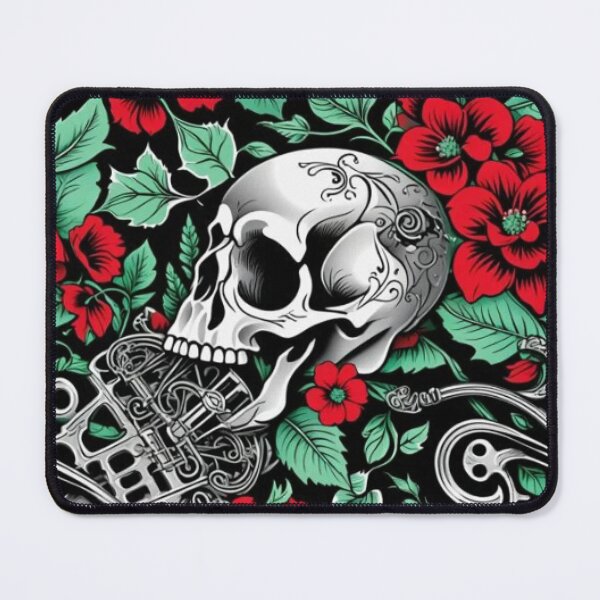 Item preview, Floral Red Skulls #1 designed and sold by mrGrayMan.