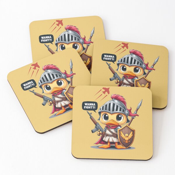 Item preview, Ancient Warrior Duck: 'Wanna Fight' - Cute and Fierce Duck Design designed and sold by Ali Doodles.