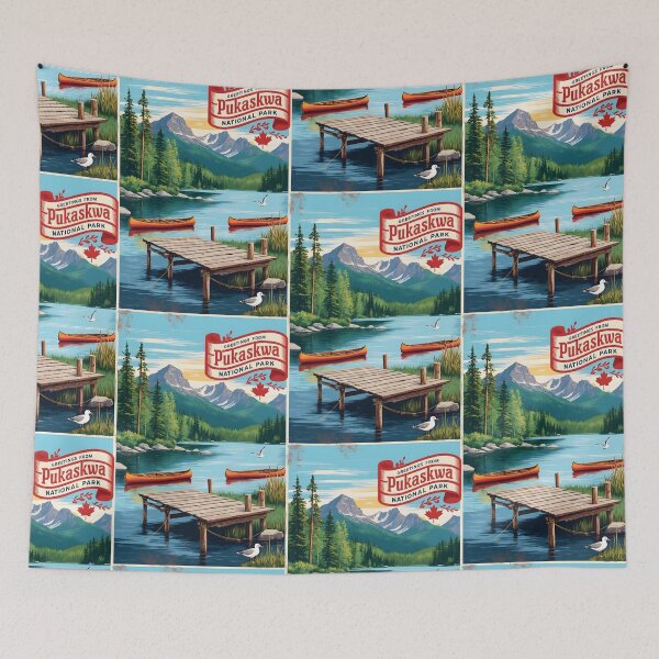 Item preview, Pukaskwa National Park Canada Postcard Vintage Travel Retro designed and sold by TravelPostcardGems.