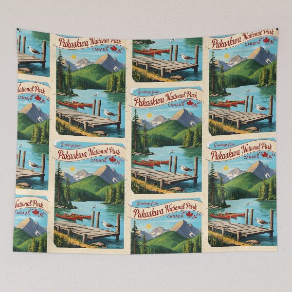 Item preview, Pukaskwa National Park Canada Postcard Vintage Travel Retro designed and sold by TravelPostcardGems.