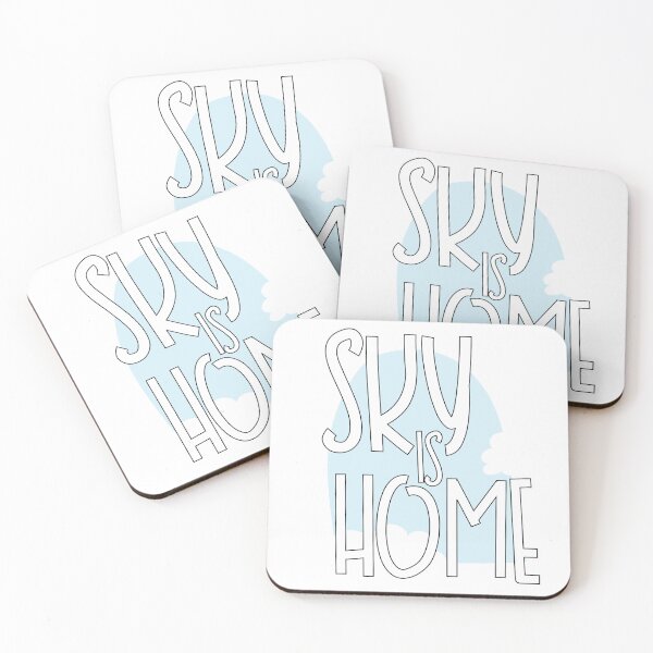 Item preview, Sky is home travel cute aviation quote designed and sold by doodlyanddeva.