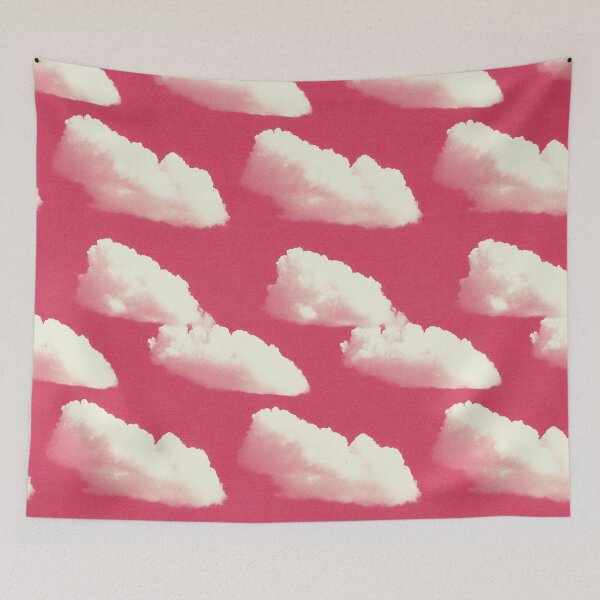 Item preview, Retro Fluffy Clouds Seamless Print designed and sold by patternicco.