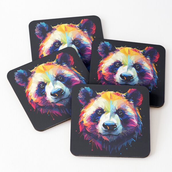 Item preview, WPAP inspired portrait of a Panda designed and sold by Petalandfur.