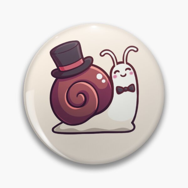 Item preview, Cute Happy Fancy Dapper Tophat Garden Snail Sticker designed and sold by KatieCrooked.