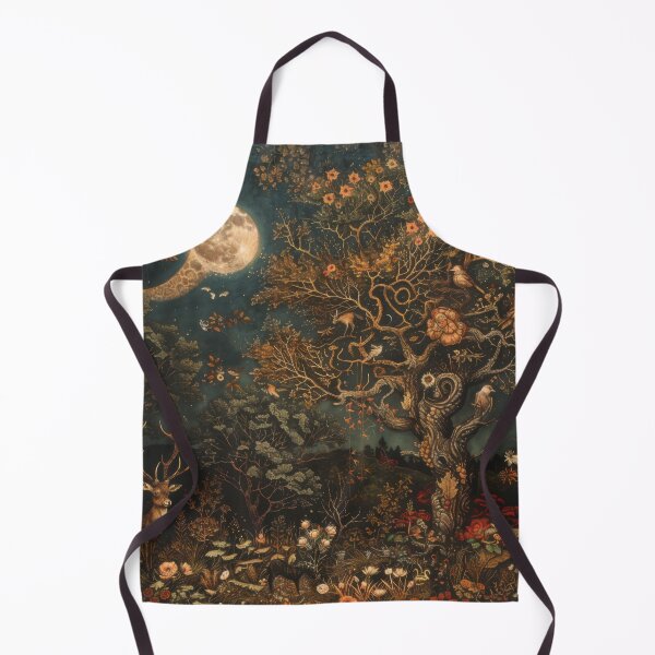 Item preview, Wild Animals In The Forest At Night- Abstract Nature Collage Art designed and sold by wildvibe.
