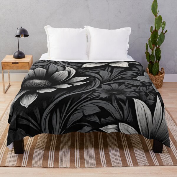 Artikelvorschau, Monochrome florale Eleganz entworfen und verkauft von LyssasMindArt.