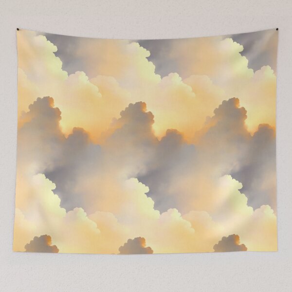 Item preview, Peaceful Fluffy Clouds Summer Pattern designed and sold by patternicco.