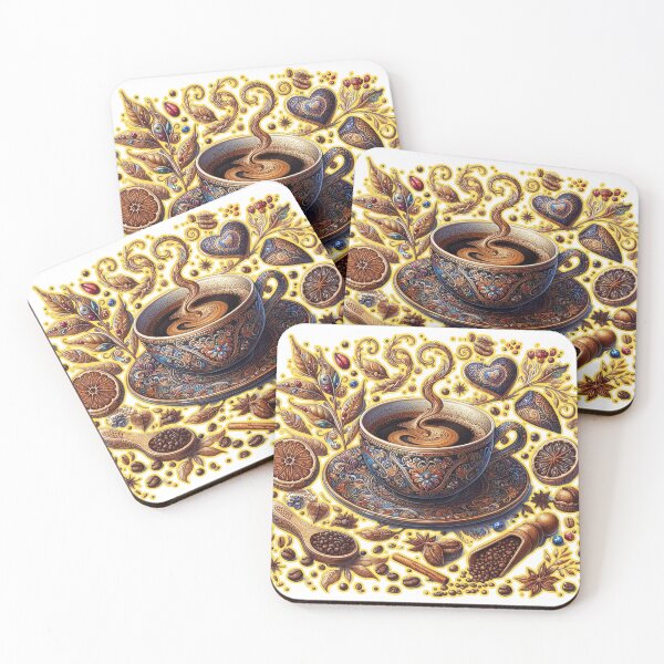 Item preview, luxury coffee cup, espresso, classic coffee, abstract coffee, coffee beans. designed and sold by MigWhimsy.
