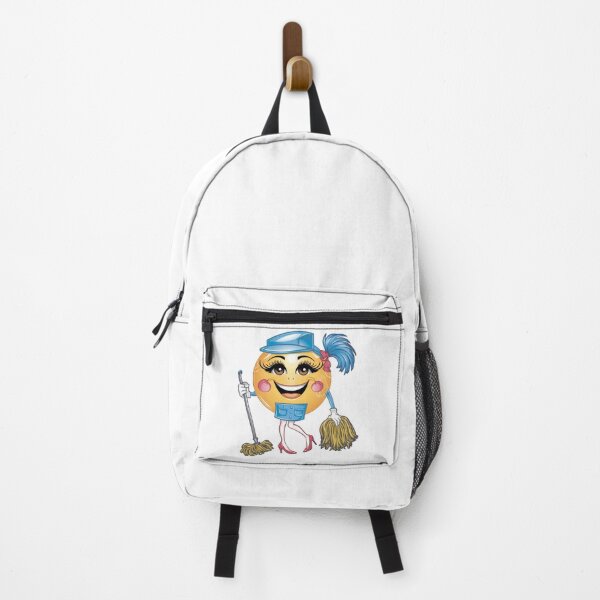 Item preview, Smiling girl with a mop.Cleaning lady,maid.Emoticon. designed and sold by MagelliShop.