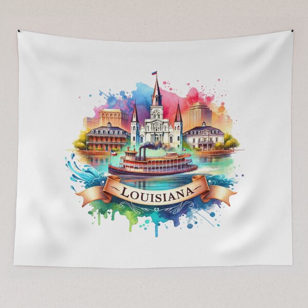 Item preview, ✨Vintage US State Watercolor Maps – Retro Travel Art for T-Shirts, Mugs, Stickers & Home Decor designed and sold by artedigital99.