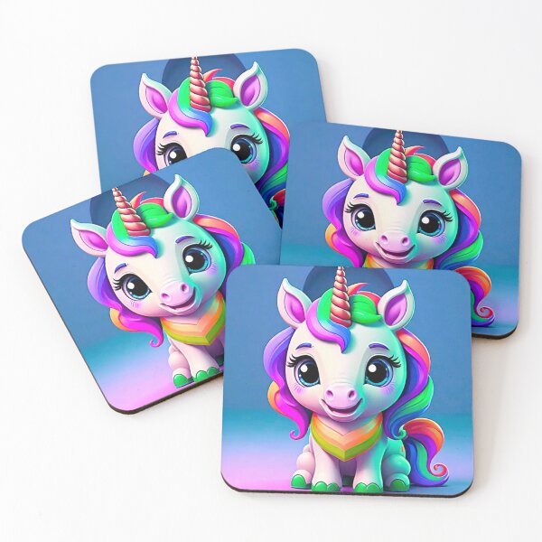 Item preview, Cute and Cuddly Cartoon Unicorn designed and sold by GrizzlyCollective.