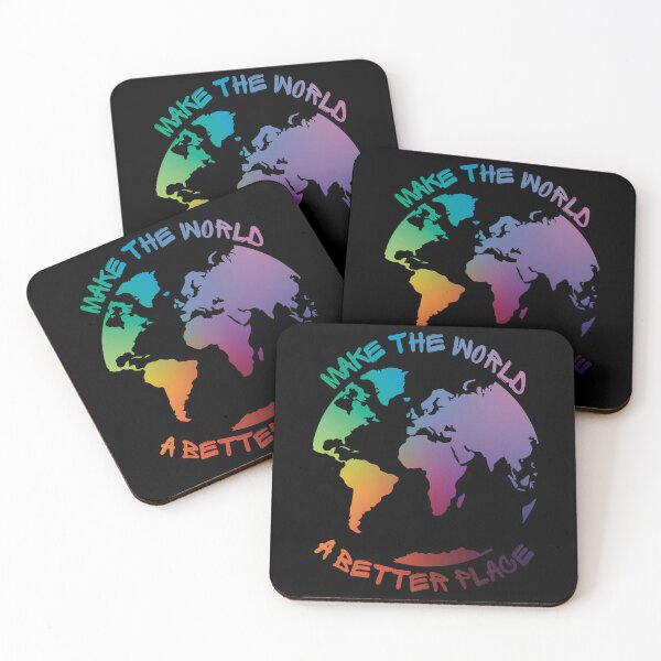 Item preview, “Make the world a better place” Rainbow  designed and sold by FrauYviDesign.