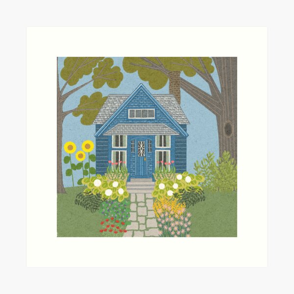 Vista previa del artículo con la obra «casa en el bosque », diseñado y vendido por Charity Schmidt.