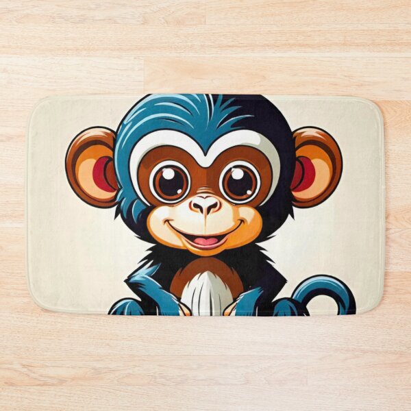 Item preview, Adorable Baby Monkey Cartoon Design designed and sold by GrizzlyCollective.
