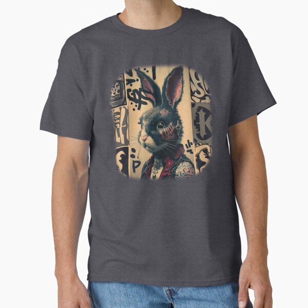 Item preview, Easter bunny with tattoo designed and sold by CheckThisStyle.