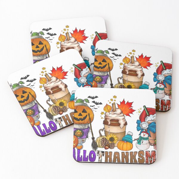 Item preview, halloween coffee cup, Christmas coffee cups, Fall coffee cup, hallothanksmas, Christmas, Halloween, Fall designed and sold by LionDesignArts.