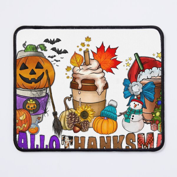 Item preview, halloween coffee cup, Christmas coffee cups, Fall coffee cup, hallothanksmas, Christmas, Halloween, Fall designed and sold by LionDesignArts.