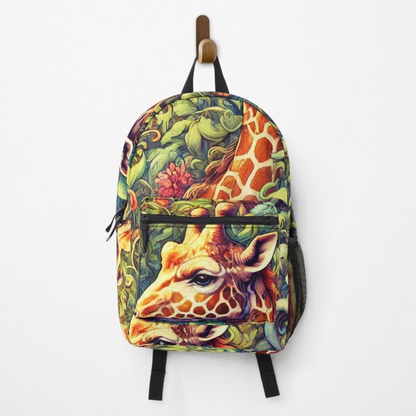 Item preview, Whimsical Fantasy Realism Giraffes in a Lush Jungle designed and sold by CritterManiaUK.