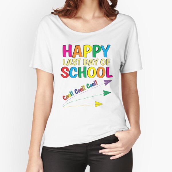 Happy Last Day of School, Leopard Print End of School Shirt, Cheetah Print Senior Shirt, Summer Break Shirt, Cool School Navy XL | B Jahn