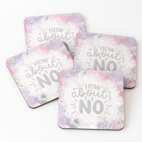 Item preview, How About No (Pink & Purple) designed and sold by Karma-n-Chaos.