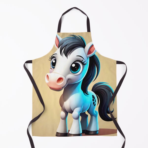 Item preview, Charming Cartoon White Horse Character designed and sold by GrizzlyCollective.