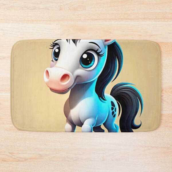 Item preview, Charming Cartoon White Horse Character designed and sold by GrizzlyCollective.