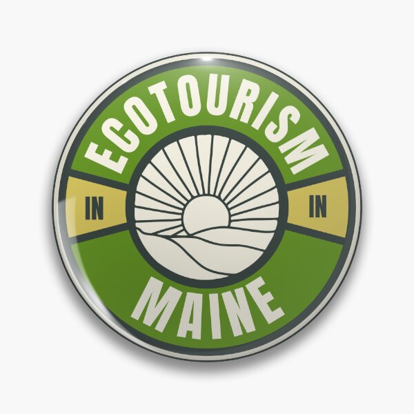Item preview, Ecotourism in Maine USA Green Logo designed and sold by Vintage-TM.