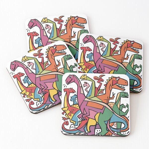 Item preview, Funny Cool Artsy Dinosaur Print Abstract Art designed and sold by Nature's Fancy.