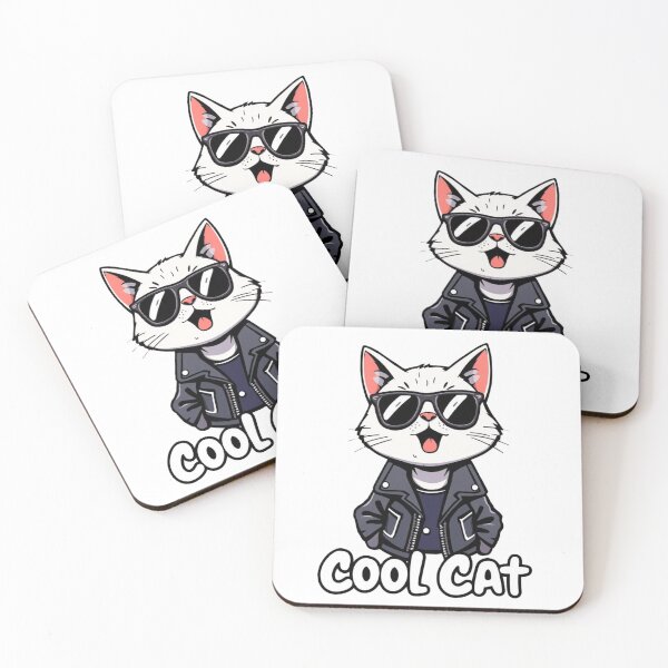 Item preview, Cool Cat: Trendy Feline Fashion” designed and sold by merve02shop.