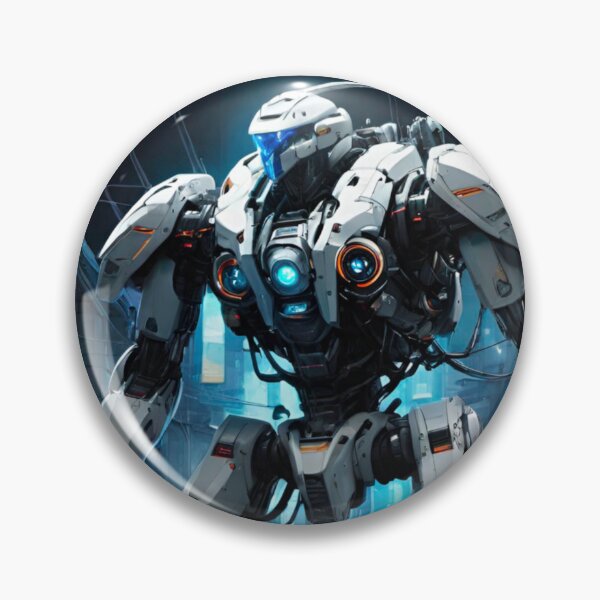 Item preview, Cityscape with Patrolling Robot designed and sold by GrizzlyCollective.