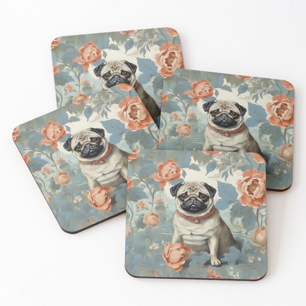 Item preview, Pug inspired by Claude Monet designed and sold by bloomandbark.