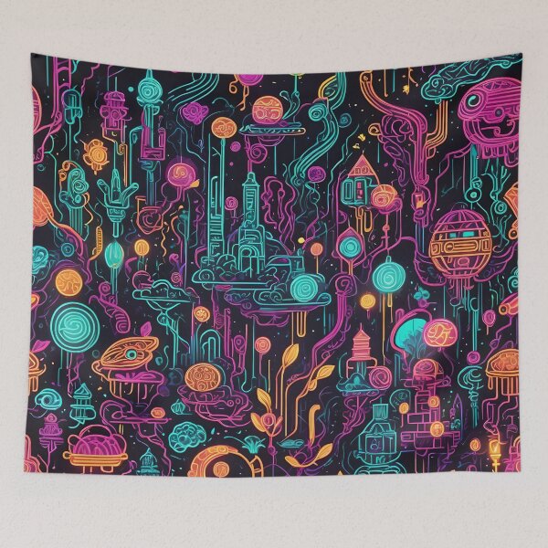 Item preview, The neon fantasy outer world dynasty.  designed and sold by murielsfaith.