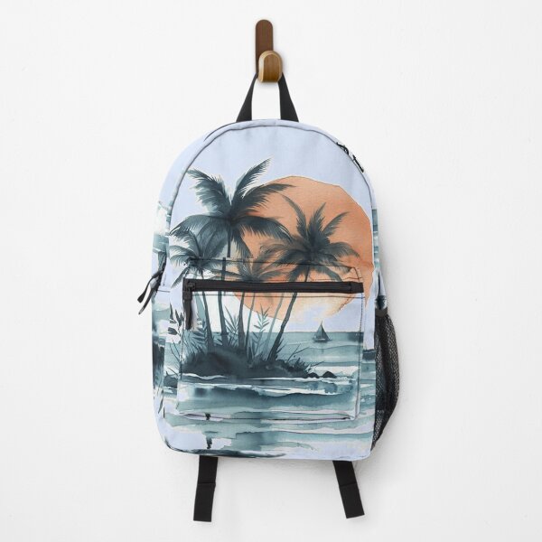 Item preview, " I'm on Island Time" Quote, Sea, Sun, Sail, Coconut Tree on Island designed and sold by Nanthanon.