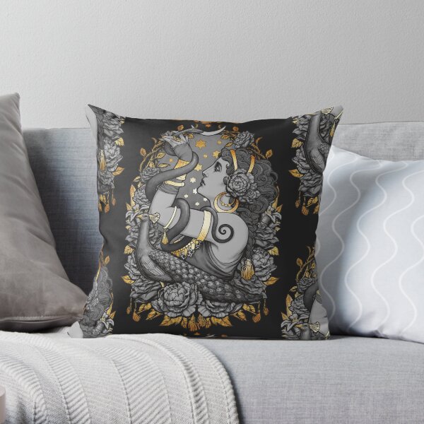 Tribal Belly Dancer Witch Throw Pillow