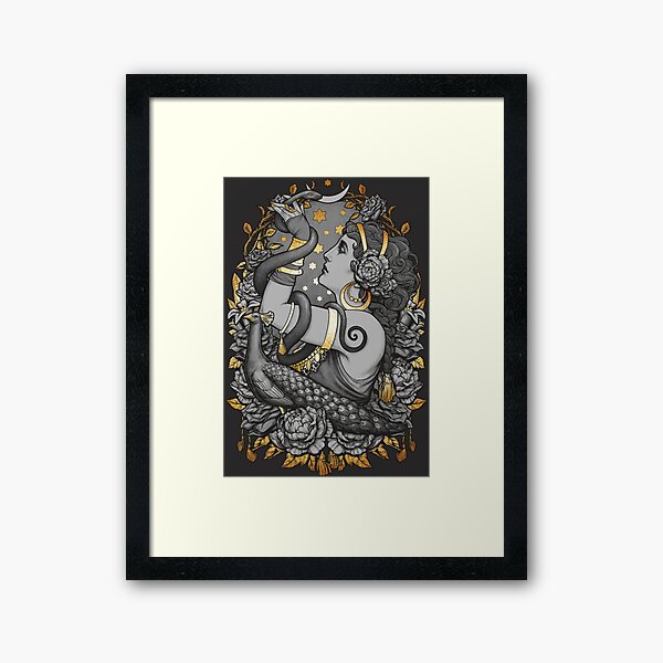Vista previa del artículo con la obra «Bruja bailarina del vientre tribal», diseñado y vendido por medusadollmaker.