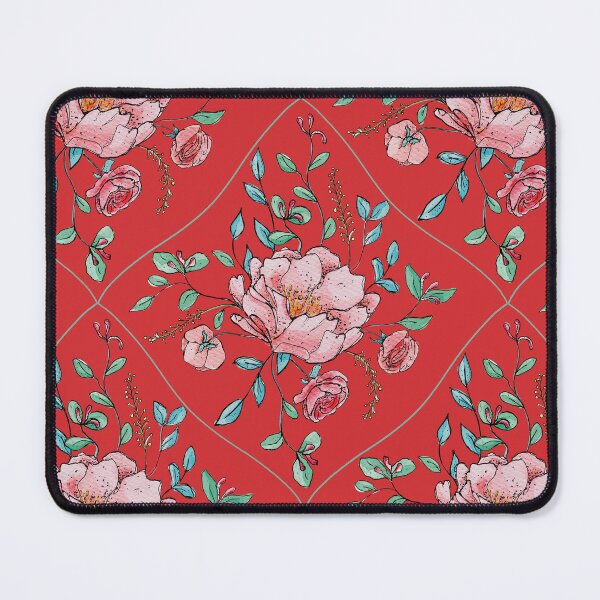 Item preview, Bed of roses pattern red designed and sold by CamilleCastanet.