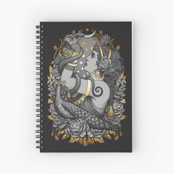 Tribal Belly Dancer Witch Spiral Notebook