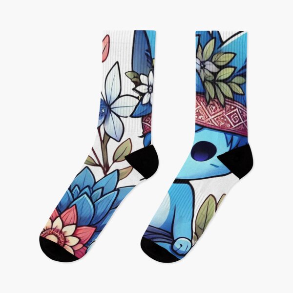 Artikelvorschau, Blaue Katze meditiert zwischen Blumen entworfen und verkauft von DotLineColor.