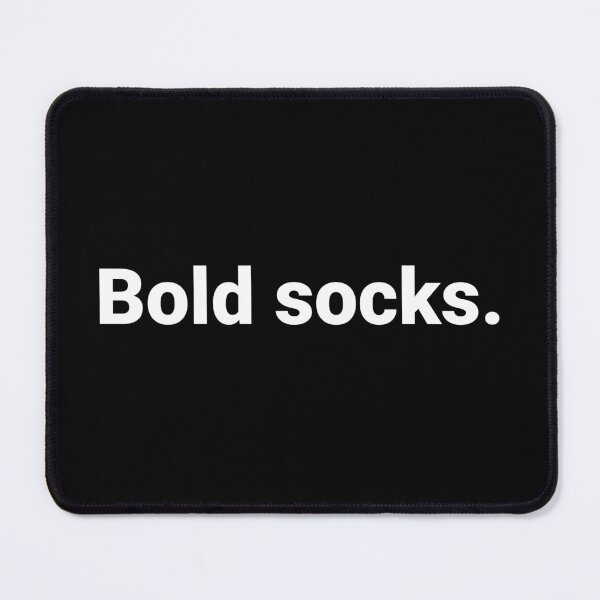 Item preview, Bold socks. designed and sold by Text-based T-Shirts and Gifts.