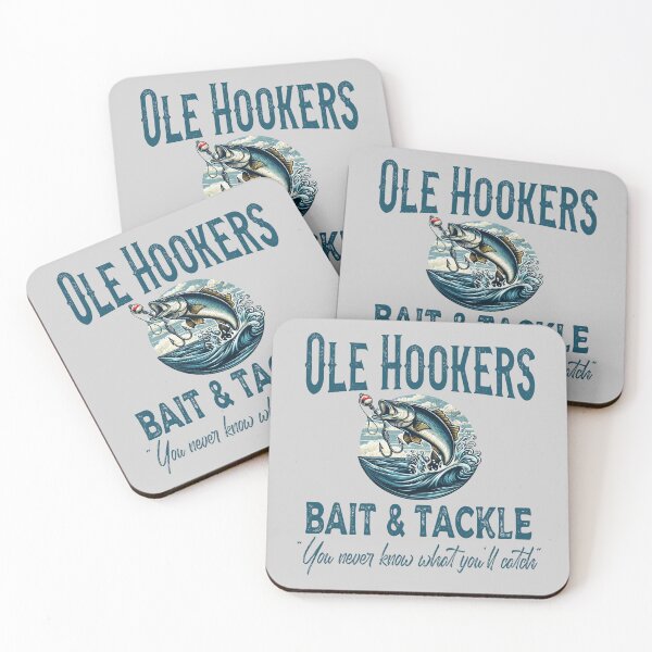 Item preview, Ole Hookers Bait and Tackle Funny Fish T-Shirt - Series 1 designed and sold by Frog Level Treasures.