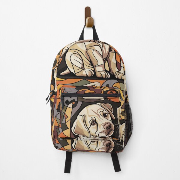 Item preview, Funny Cool Artsy Yellow Lab Puppy Dog Print Abstract Art designed and sold by Nature's Fancy.