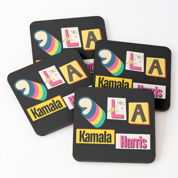 Item preview, Kamala Harris "Comma-La" colorful designed and sold by mwagie.