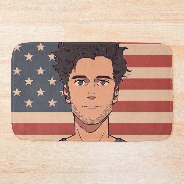 Item preview, American man, portrait | Anime style designed and sold by ComicsFactory.