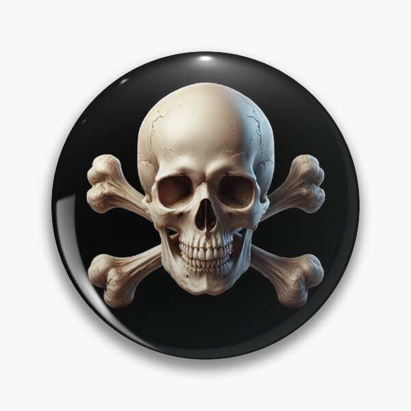 Item preview, Hyper-Realistic Skull with Crossbones 6 designed and sold by LaNadaYFundante.
