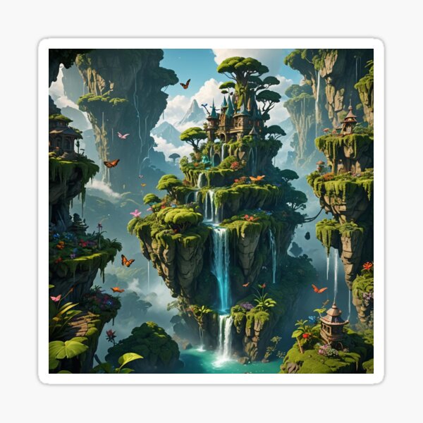 Item preview,  Floating Island: A Verdant Enchantment designed and sold by koreatvtea.