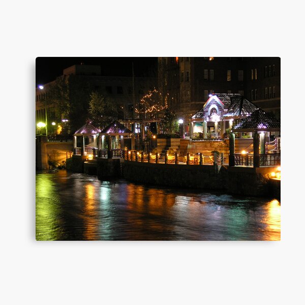 Truckee River Lights Canvas Print