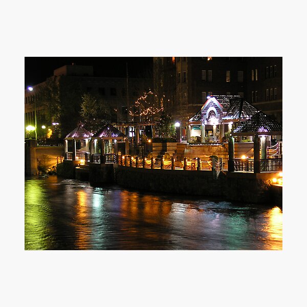Truckee River Lights Photographic Print