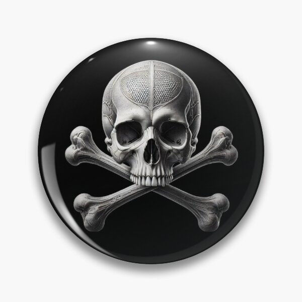 Item preview, Hyper-Realistic Skull with Crossbones 7 designed and sold by LaNadaYFundante.