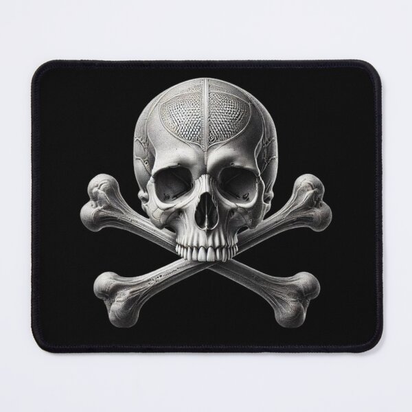 Item preview, Hyper-Realistic Skull with Crossbones 7 designed and sold by LaNadaYFundante.