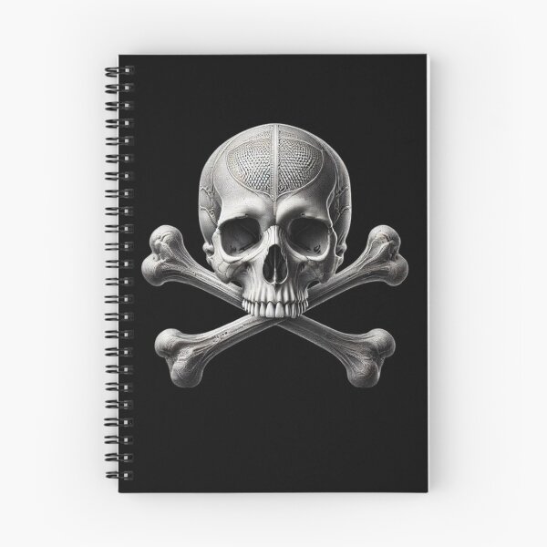 Item preview, Hyper-Realistic Skull with Crossbones 7 designed and sold by LaNadaYFundante.